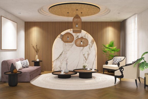 3d Render of Living Room 3: A Modern Approach to Interior Design