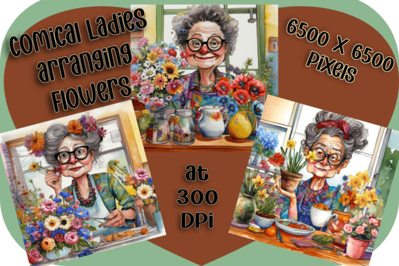 Blooming Chuckles Whimsical Ladies