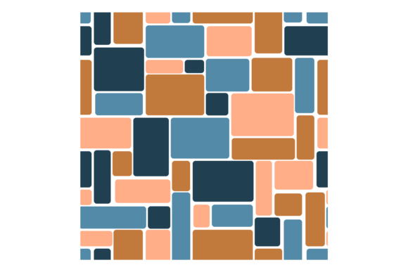 Ceramic Tiles Seamless Pattern. Square D