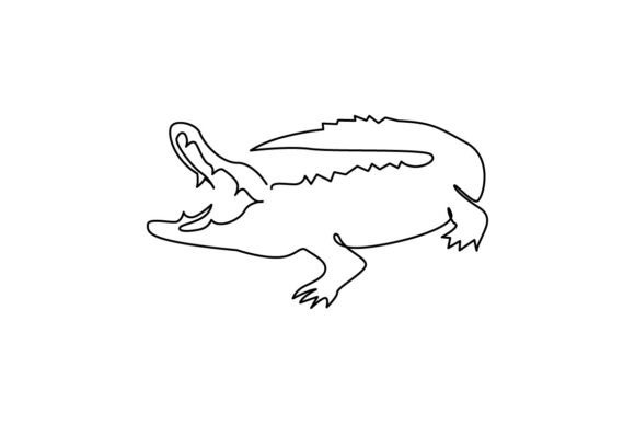 Chocodile Continuous Line Art: A Minimalist Design for Every Need