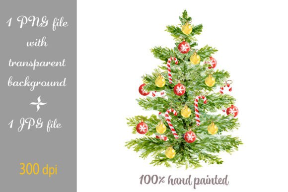 Christmas Tree Watercolor Spruce PNG JPG: A Versatile Digital Asset for Creative Professionals