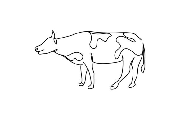 Cow Continuous Line Art: Minimalist Design for Modern Creativity