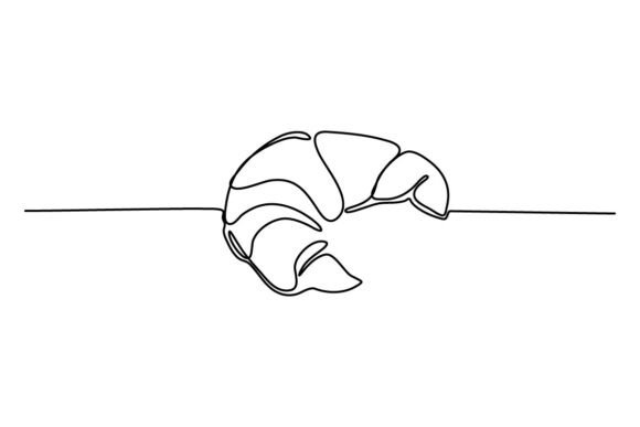 Croissant One Continuous Line: A Unique Design for Creative Projects