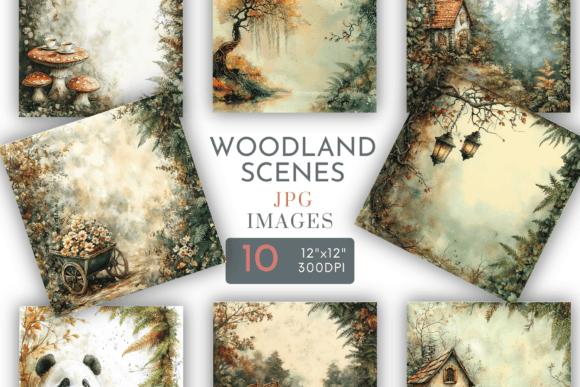 Discover the Charm of Square Woodland Paper JPG for Creative Projects