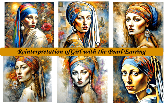 Gilded Girl with a Pearl Earring: A New Vision of a Timeless Masterpiece