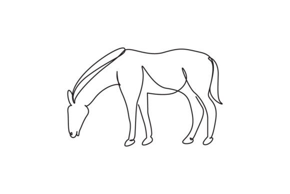 Horse Continuous Line Art: A Minimalist Approach to Animal Silhouette Design