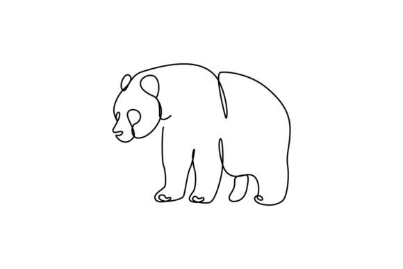 Panda Continuous Line Art: Simple, Stylish, and Effective