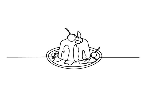 Pudding One Continuous Line: A Design Concept for Restaurant Menus