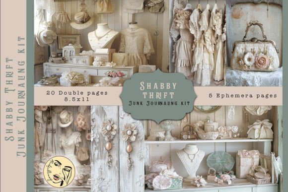 Shabby Thrift Junk Journaling Kit: A Creative Tool for Organized Expression