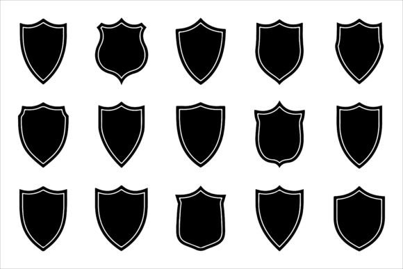 Shield Silhouettes Stock Illustration: A Versatile Tool for Designers and Businesses