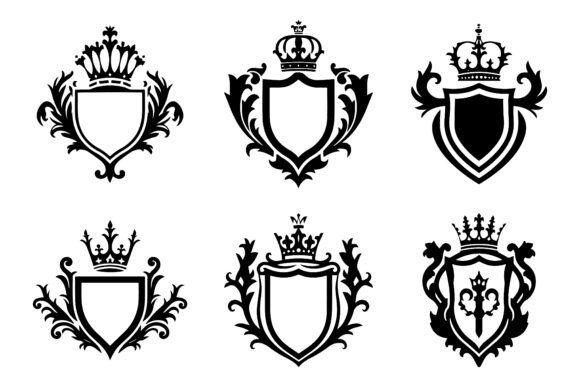 Shield with Floral Vector Design: A Versatile Tool for Creative Expression