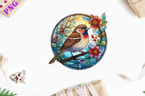 Stained Glass Sparrow Bird Wind Spinner: A Unique Blend of Art and Function