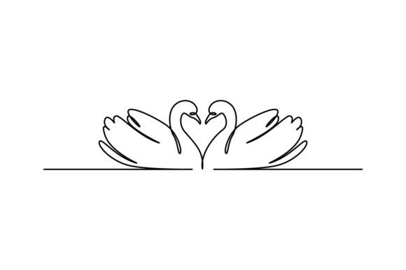 Swan Continuous Line Art: A Minimalist Approach to Decorative Design