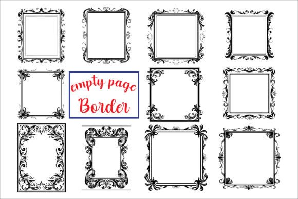 Vintage Ornate Border Frame Design Art: A Timeless Addition to Creative Projects