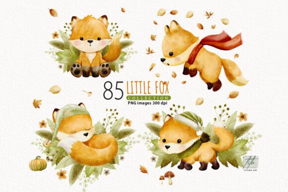 Watercolor Fox Clipart: A Versatile Creative Resource
