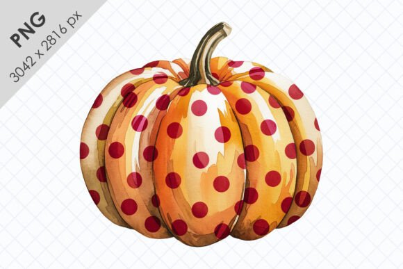 Watercolor Pumpkin PNG Clipart