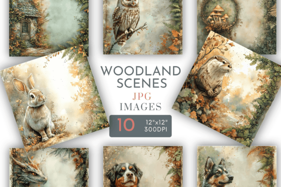 Woodland Animals Digital Paper: A Creative Resource for Nature-Inspired Crafting